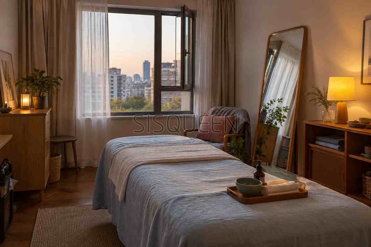 西直门家庭式按摩:北京西城的小屋,暖和要落到体感上2 窗帘和台灯围出的安静空间